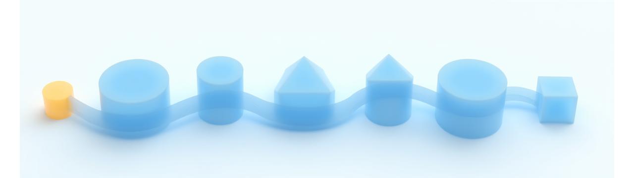 Illustrierte Zeitleiste, die den Workflow von Event-Anfrage, Planung, Setup, Durchführung bis zum Abbau darstellt.