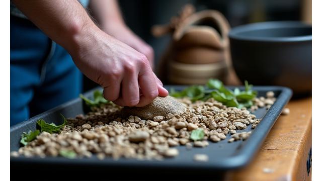 Foley Artist bei der Geräuscheproduktion
