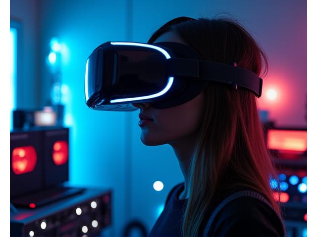 Interaktive Medien VR-Erfahrung mit Soundeffekten